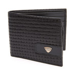 Engraved Leather Wallet // Black