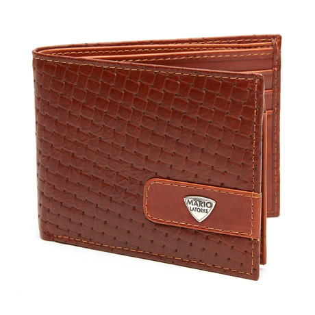 Wallet Engraved Leather // Brown