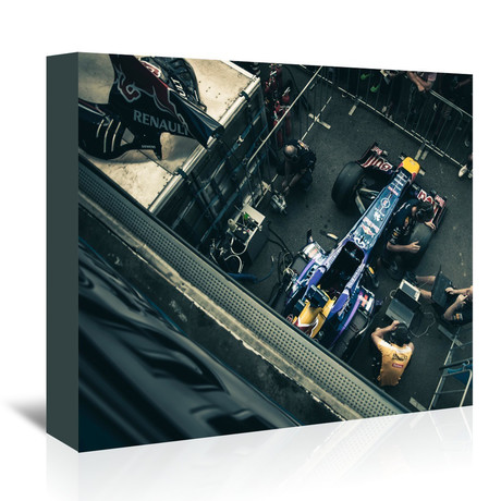 F1 Car // Blue (20"W x 16"H x 1.5"D)