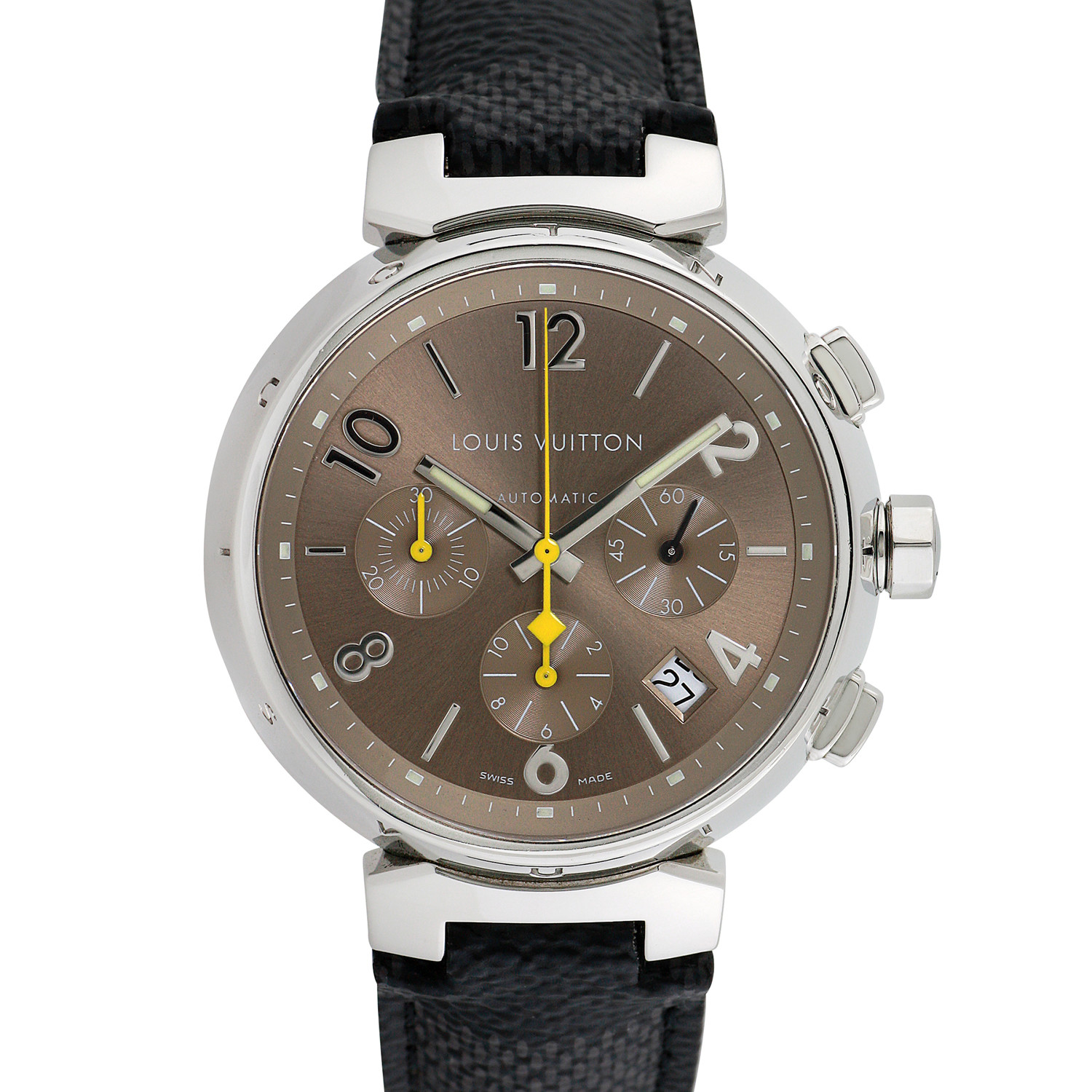 Louis Vuitton Tambour Chronograph Automatic // Q1122 // Pre-Owned - Pre-Owned Swiss Timepieces ...