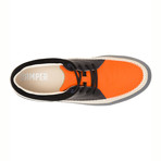 Stitch Sneaker // Black + Grey + Orange (Euro: 45)