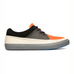 Stitch Sneaker // Black + Grey + Orange (Euro: 45)