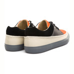 Stitch Sneaker // Black + Grey + Orange (Euro: 45)