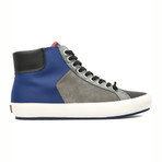 Portol High-Top Sneaker // Beige + Blue (Euro: 40)