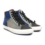 Portol High-Top Sneaker // Beige + Blue (Euro: 40)