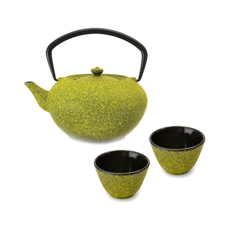 Studio Cast Iron Teapot Set // Lemon