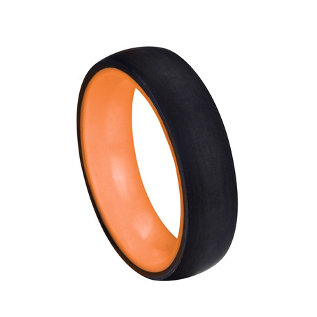 Black Titanium // Orange // 6mm (Size 5)
