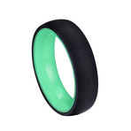 Black Titanium // Green // 6mm (Size 5)