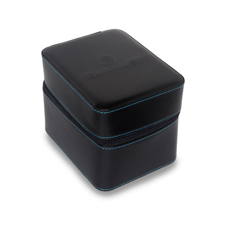 5 Watch Travel Case (Blue Stitching)