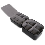 5 Watch Travel Case (Blue Stitching)