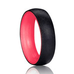 Carbon Fiber // Red // 6mm (Size 5)