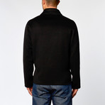 Zip-Up Fleece Jacket // Black (US: 50R)