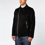 Zip-Up Fleece Jacket // Black (US: 46R)