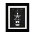 Star Wars Vehicles // X Wing (11"W x 17"H // Blue Grid)