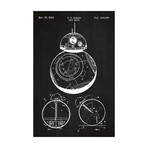 Star Wars Characters // BB-8 (11"W x 17"H // Blue Grid)