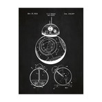 Star Wars Characters // BB-8 (11"W x 17"H // Blue Grid)