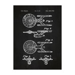 Star Trek Enterprise 1981 (11"W x 17"H // Blue Grid)