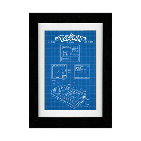 Pokemon (11"W x 17"H // Blue Grid)