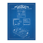 Pokemon (11"W x 17"H // Blue Grid)