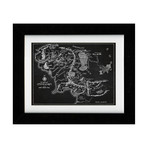 Middle Earth Map (17"W x 11"H // Chalkboard)