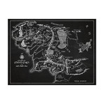 Middle Earth Map (17"W x 11"H // Chalkboard)