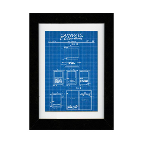 Magic: The Gathering (11"W x 17"H // Blue Grid)