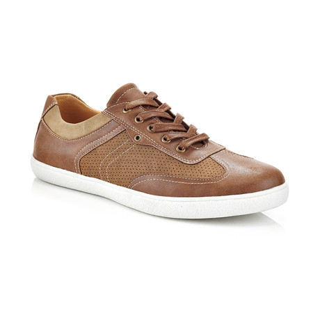 Sleek Lace-Up Sneaker // Brown (US: 8.5)