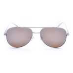 Calvin Klein Sunglasses // Light Aviator // Brown + Gold