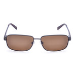 Calvin Klein Sunglasses // Classic Square  // Black + Brown Accent