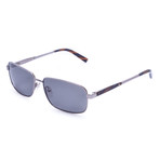 Calvin Klein Sunglasses // Classic Square  // Silver + Brown Accent