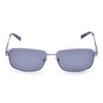 Calvin Klein Sunglasses // Classic Square  // Silver + Brown Accent