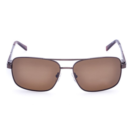 Calvin Klein Sunglasses // LA Square Aviator // Brown