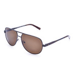 Calvin Klein Sunglasses // Classic Aviator // Black + Brown