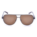 Calvin Klein Sunglasses // Classic Aviator // Black + Brown