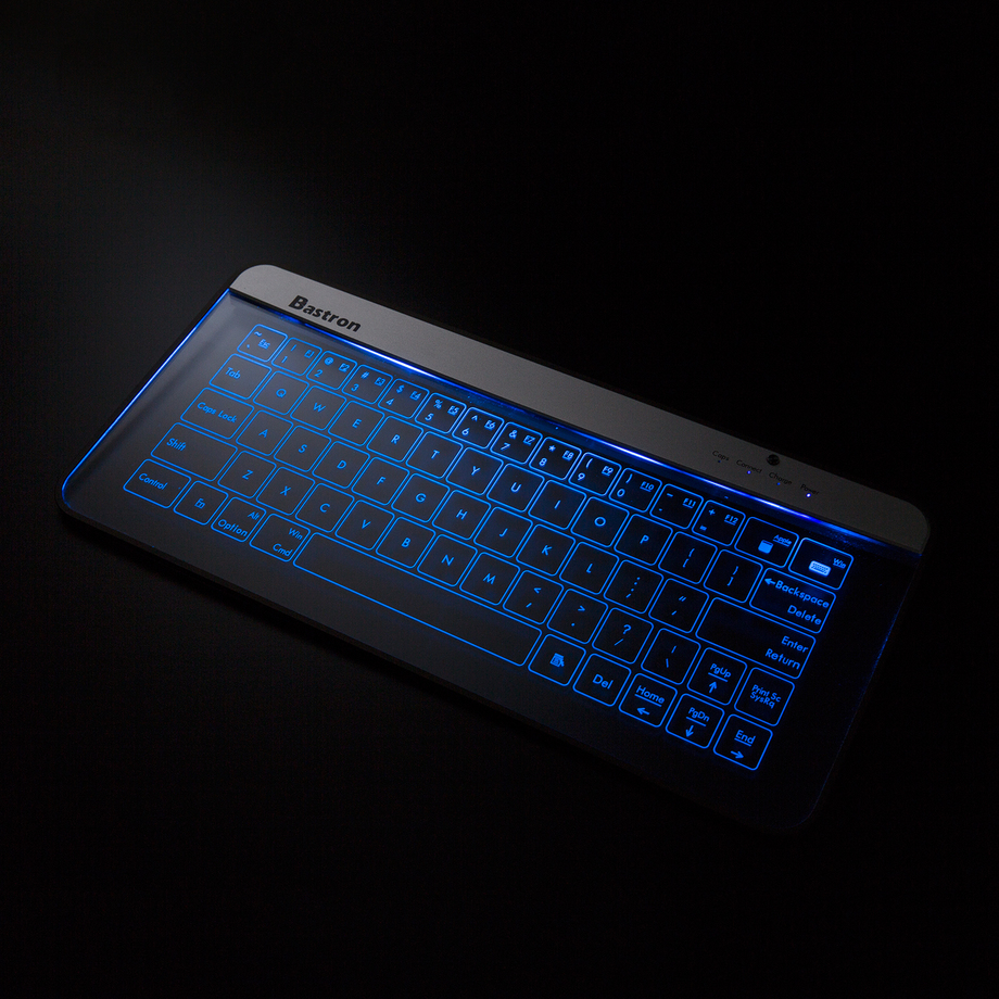 Bastron The Glass Bluetooth Keyboard Touch of Modern