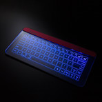 Glass Touch Smart Keyboard // Bluetooth (Silver + Dark Grey)