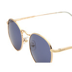 The Tuff Patrol // Brushed Gold Wire + Grey Blue Lenses