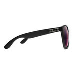 The Beach Party // Flat Black + Reflective Purple Lenses