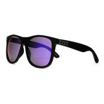 The Beach Party // Flat Black + Reflective Purple Lenses