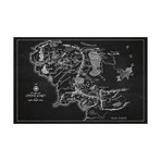 Middle Earth Map (17"W x 11"H // Chalkboard)