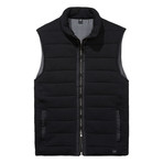Morris Padded Bodywarmer // Double Black (S)