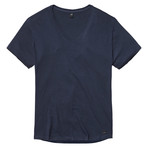 Austin Slub V-Neck // Night Blue (S)