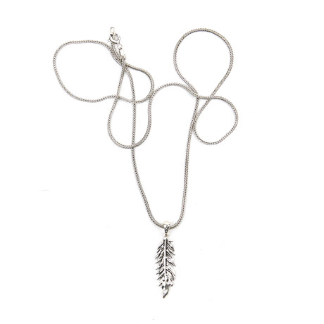 Colombian Leaf Necklace // Silver