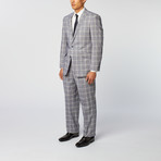 Plaid Classic Fit Suit // Navy (US: 48R)