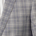 Plaid Classic Fit Suit // Navy (US: 38R)