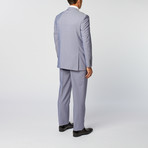 Fine Shadow Stripe Classic Fit Suit // Blue + Grey (US: 50R)