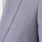 Fine Shadow Stripe Classic Fit Suit // Blue + Grey (US: 34R)