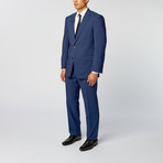 Fine Shadow Stripe Classic Fit Suit // Navy (46R)