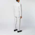 Linen Stripe Classic Fit Suit // White (US: 36R)