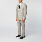 Linen Stripe Classic Fit Suit // Grey (US: 42R)